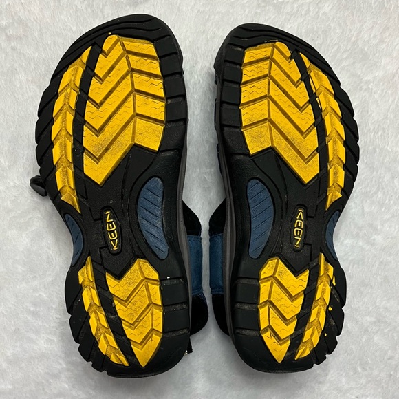 Keen EUC Womens 7 Blue Gray Yellow Waterproof Hiking Sandals. Cinch strap - Picture 7 of 8